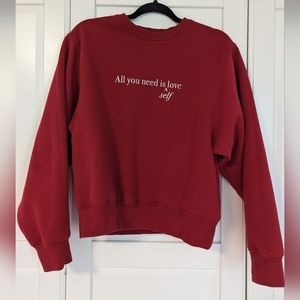 Brunette the Label - Self Love Sweatshirt - Sz XS/S